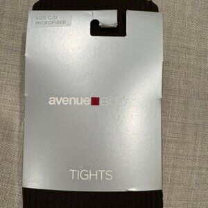 Avenue Brown Microfiber Tights Size C/D NWT